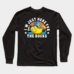 Funny Cruise Duck "I´m Just here for The Ducks" Cruise Vacation Duck Hunting Long Sleeve T-Shirt